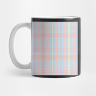 Pastel Aesthetic Catriona 1 Hand Drawn Textured Plaid Pattern Mug